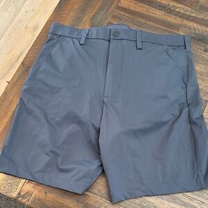 STYLUS Men's Slate/navy Blue Flat Front Shorts